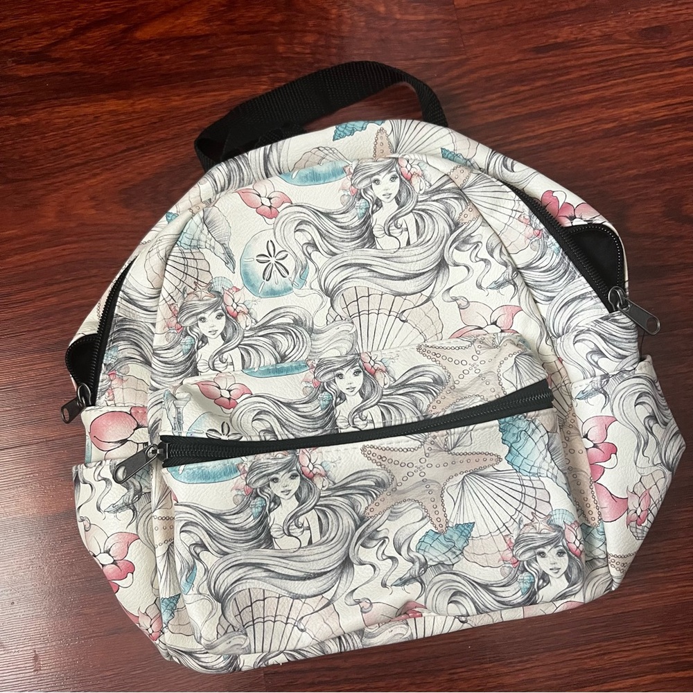 Little Mermaid Print Backpack
